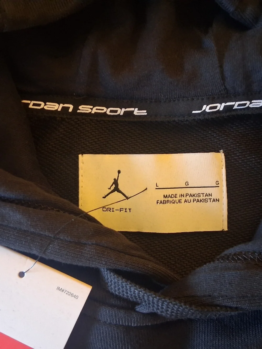 Jordan Black Hoodie with White Jumpman Logo